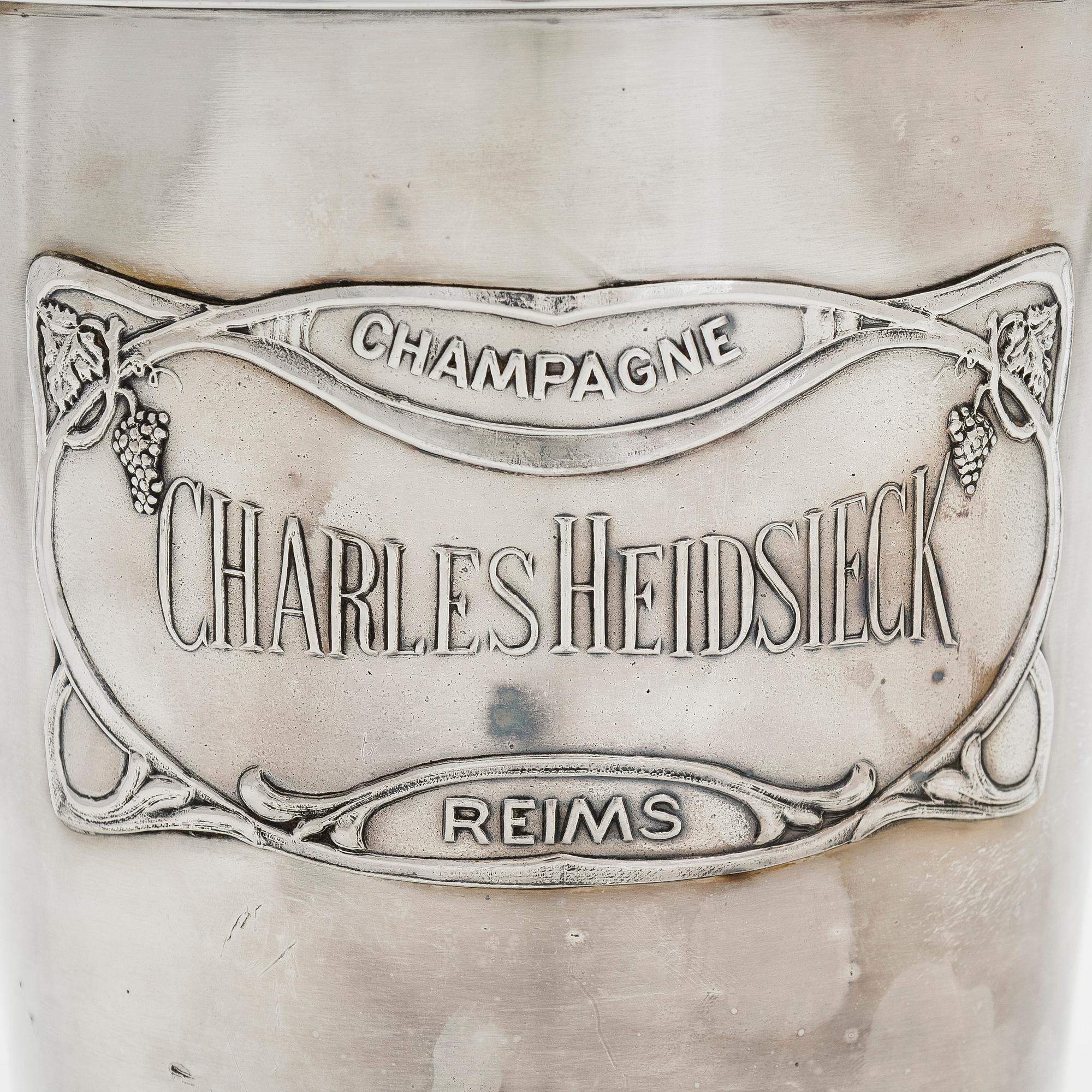 Samppanjajäähdytin, Charles Heidsieck, Reims, n. 1920-30-luku.