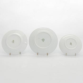 Kahviastiasto, 47 osaa, "Måsen", posliini, Bing & Grøndahl, Tanska.