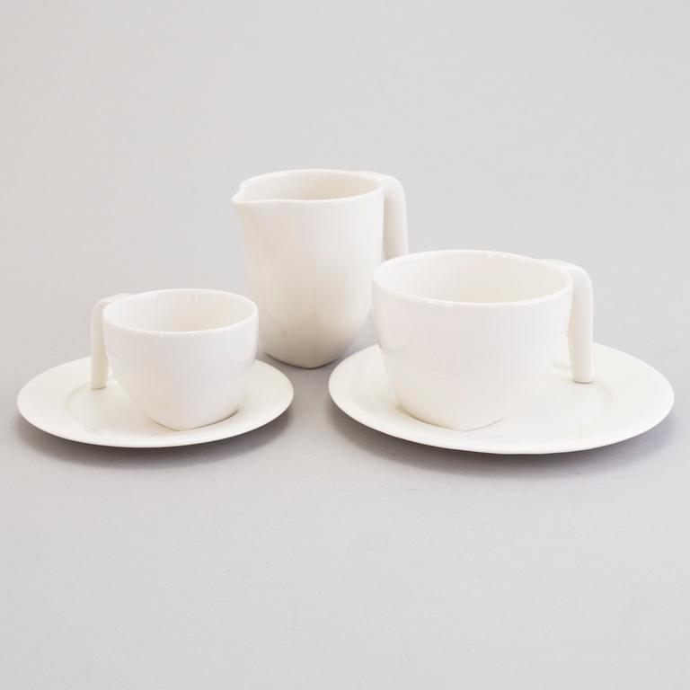 STEFAN LINDFORS, A 14-piece 'Ego' porcelain tea and espresso set for Arabia, Finland.