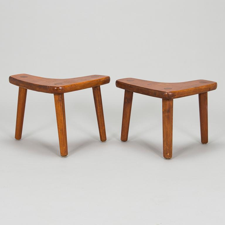 A pair of 1960/1970s stools, Finland.