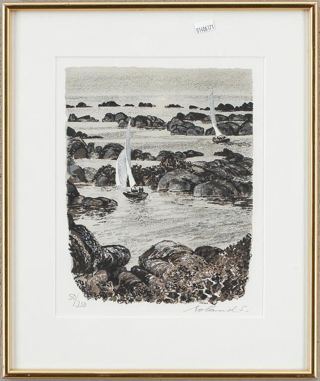 ROLAND SVENSSON, färglitografi, signerad och numrerad 55/350.