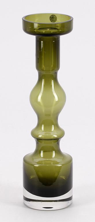 LJUSSTAKE, glas, "Pompador", Nanny Still, Nuutajärvi Notsjö, 1900-tal.
