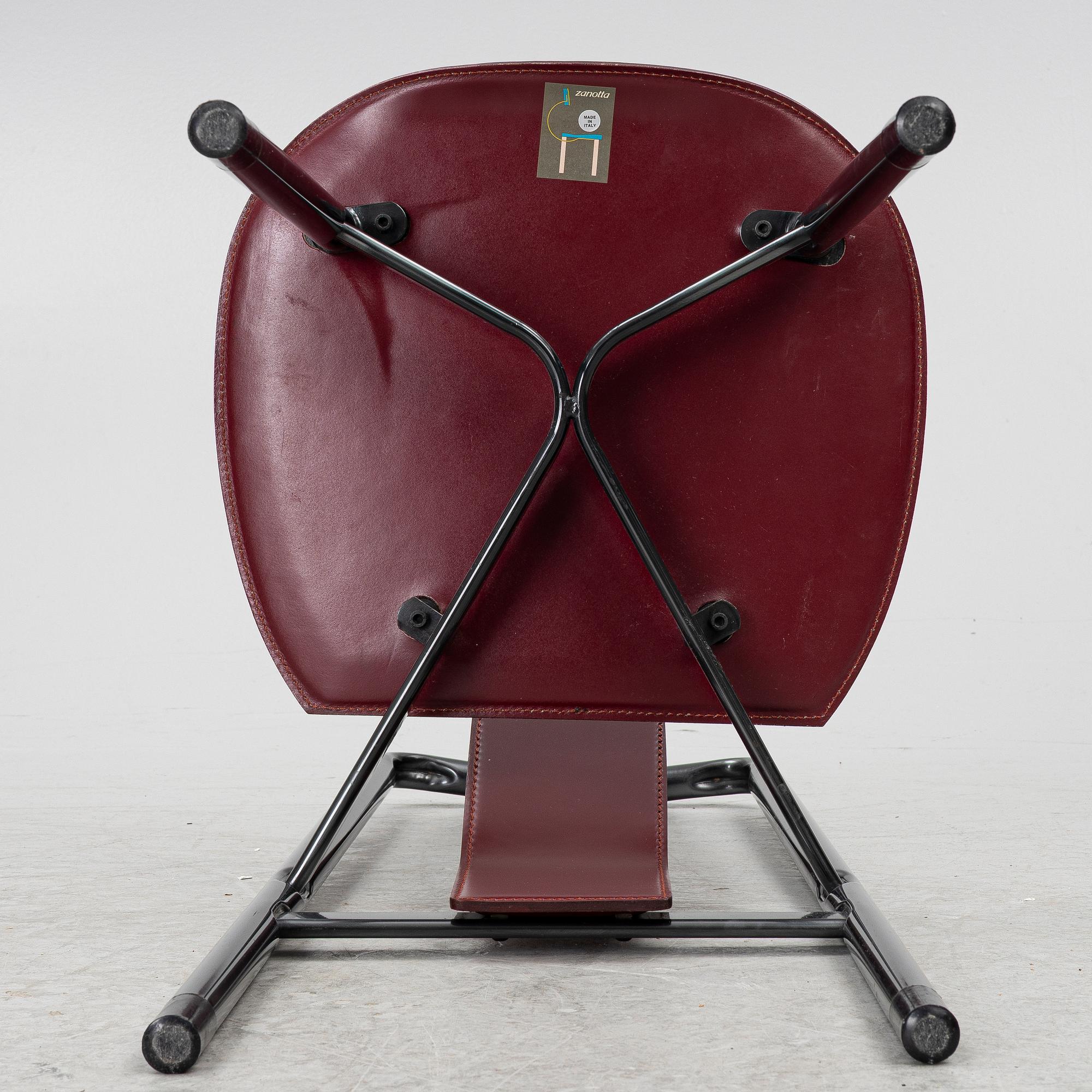 Achille Castiglioni, stolar, 6 st, "Irma", Zanotta, Italien.