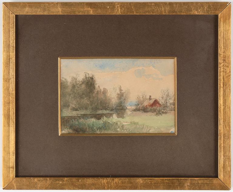 AUGUST MALMSTRÖM, tillskriven, akvarell.