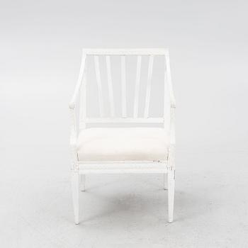 Karmstol, omkring år 1800, Sengustaviansk.