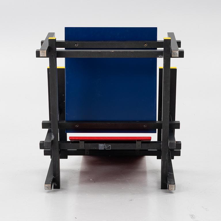Gerrit Rietveld, “Red and blue chair”, Cassina, contemporary.