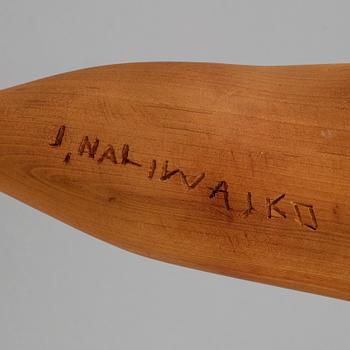 JAN NALIWAJKO, skulptur, trä, signerad.