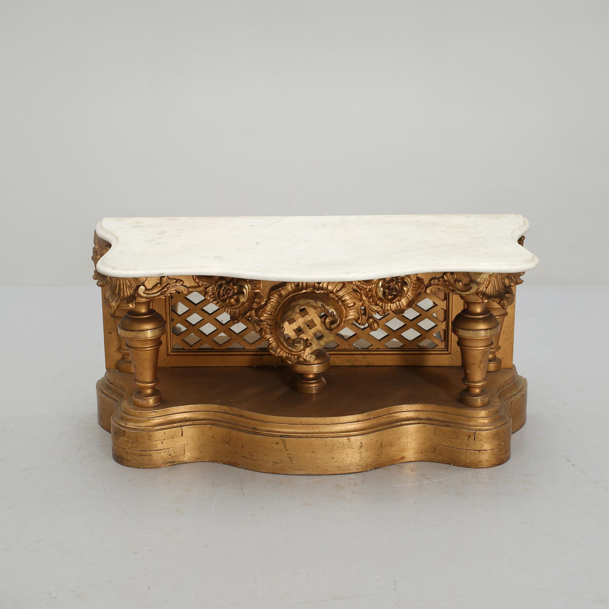 KONSOLBORD, nyrokoko, 1800-talets slut.