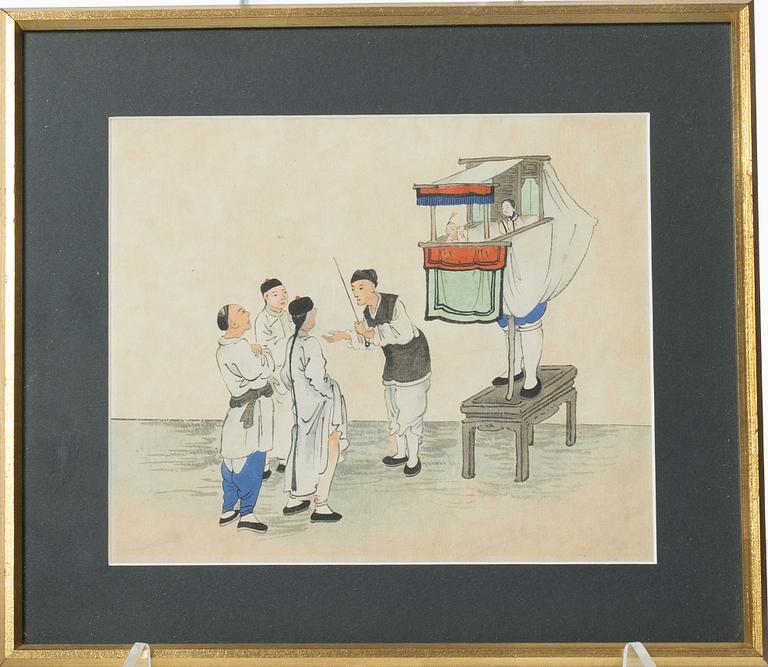 Unidentifed artist, 37 watercolours, China, 20th century.