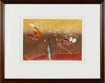 ROBERTO MATTA, färgetsning, signerad, numrerad 6/30.