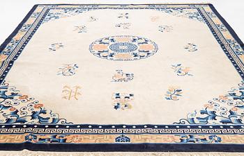 A carpet, China, Antique finish, ca 362 x 275 cm.