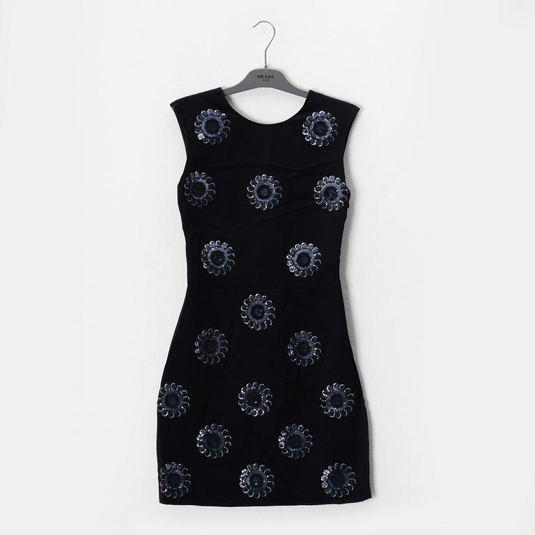 Prada, a sequin embroidered dress, size 38.