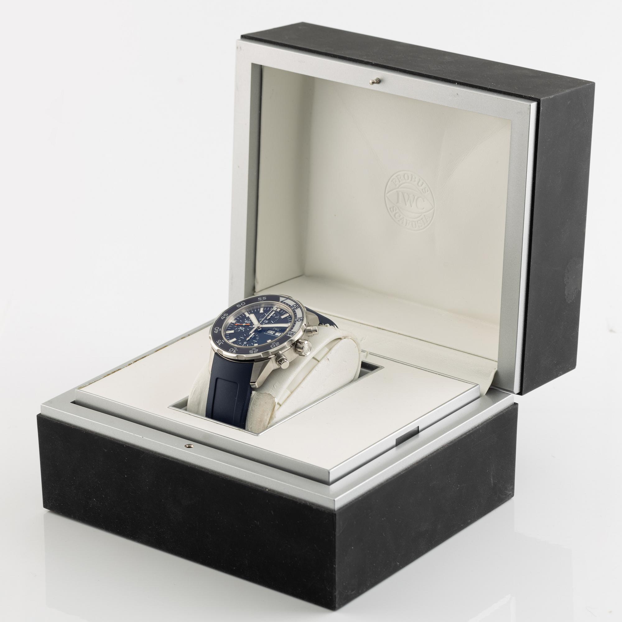 IWC, Aquatimer, chronograph, wristwatch, 44 mm.