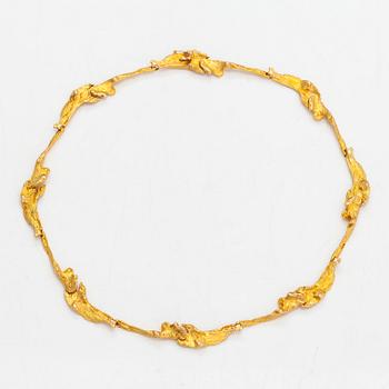 Björn Weckström, Halsband "Mariehand", 14K guld. Lapponia 1969.