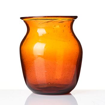 Erik Höglund, a large glass vase, Boda.