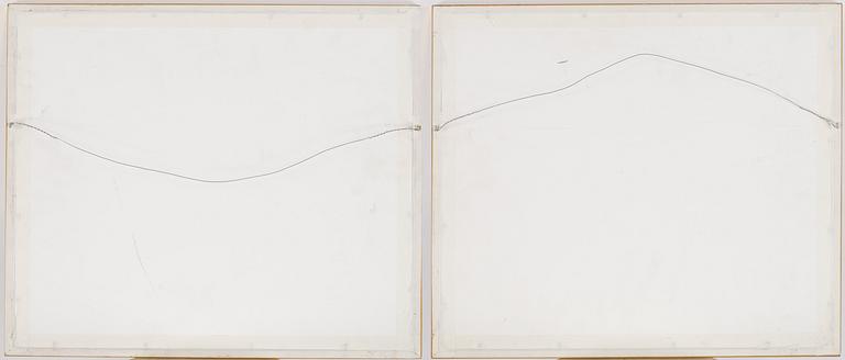 A pair of framed silk panels, Japan, Meiji (1868-1912).