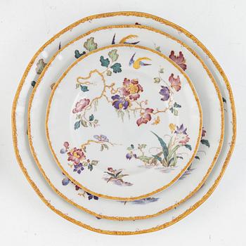 Matservis, 70 delar, "Devon Rose", flintgods, Wedgwood, England.