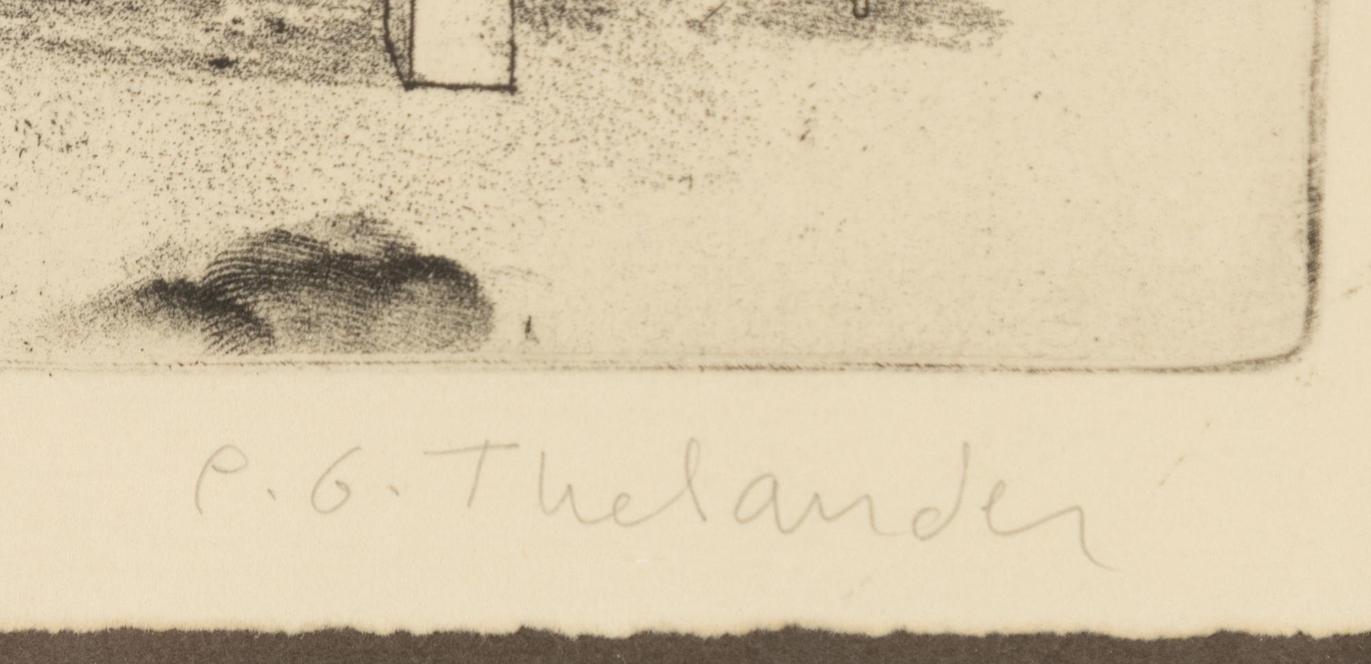 PG Thelander, "Man på bord", "Flugsvamp I", "Man-Fisk".