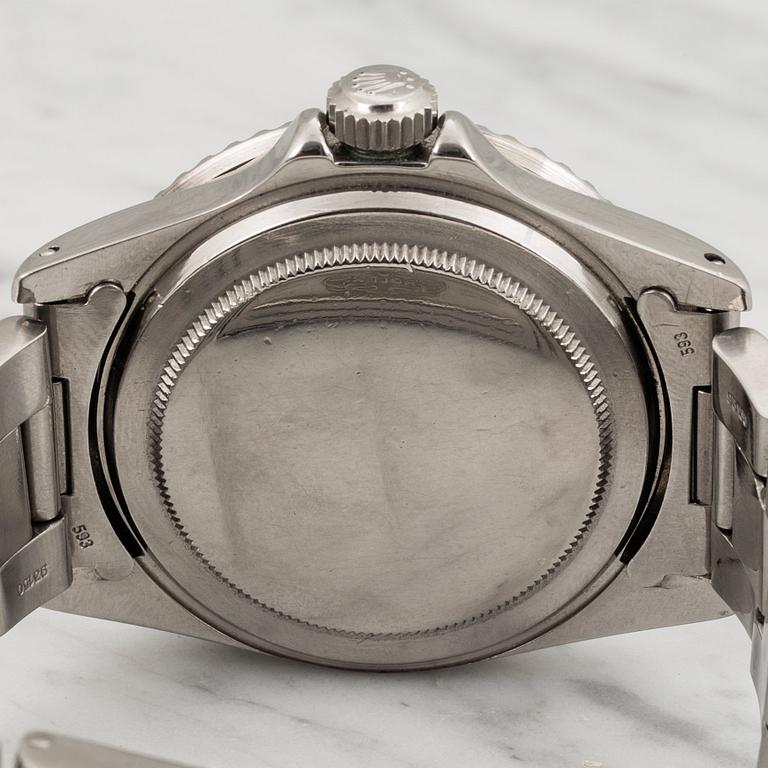 ROLEX, Oyster Perpetual Date, Submariner (660ft=200m, SWISS-T, Mark VI), Chronometer, "Red", wristwatch, 40 mm.