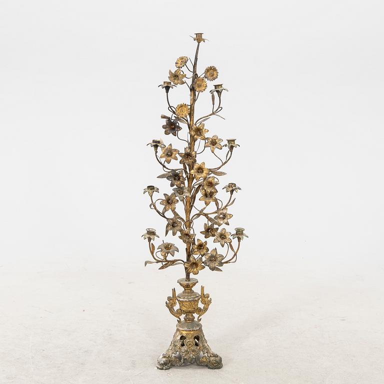 A French late 19th century /20th century candelabra.