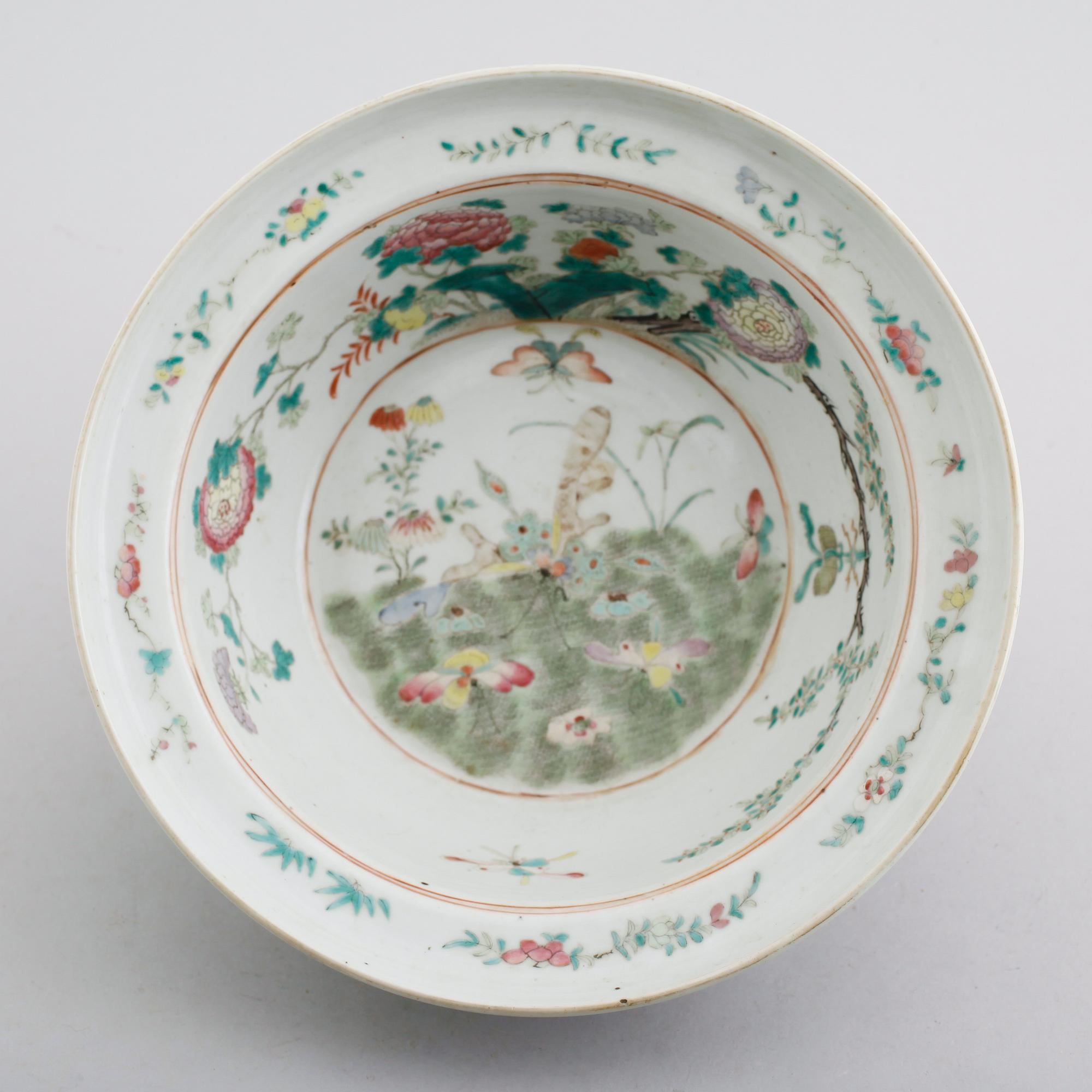 SKÅLFAT, porslin, Kina, 1800-tal.