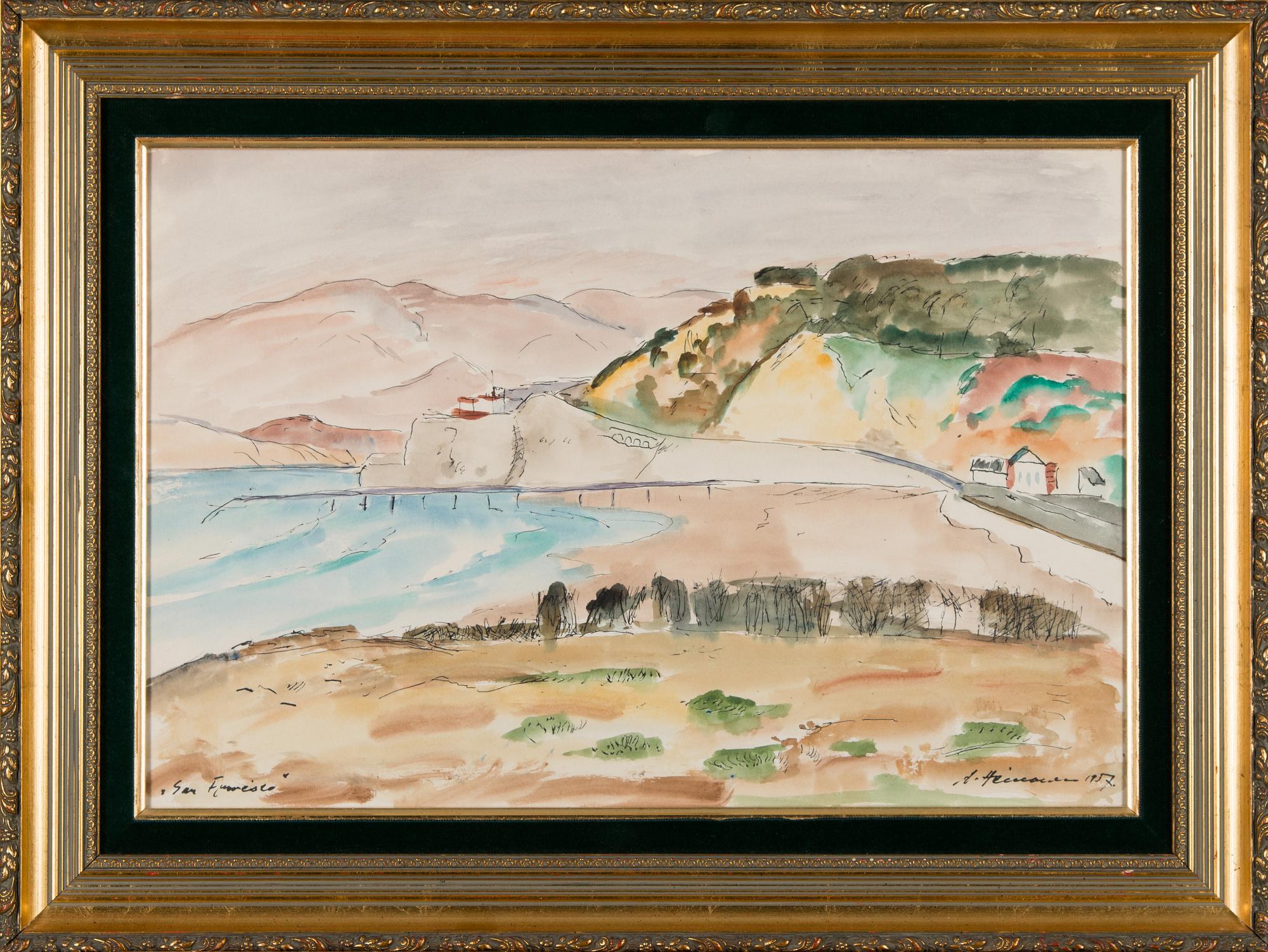 AARRE HEINONEN, akvarell och tusch, signerad och daterad 1957.