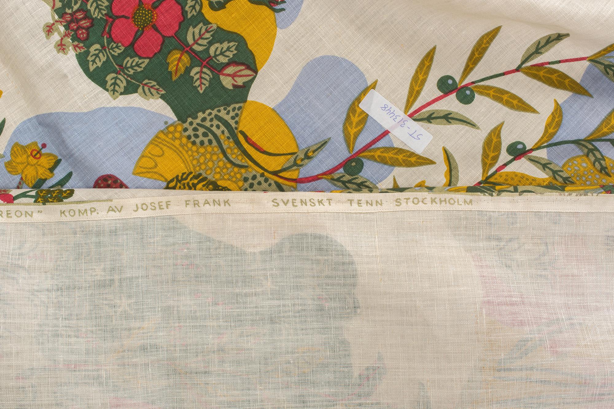 Josef Frank, 4 curtains, by Josef Frank, in the pattern "Anakreon".