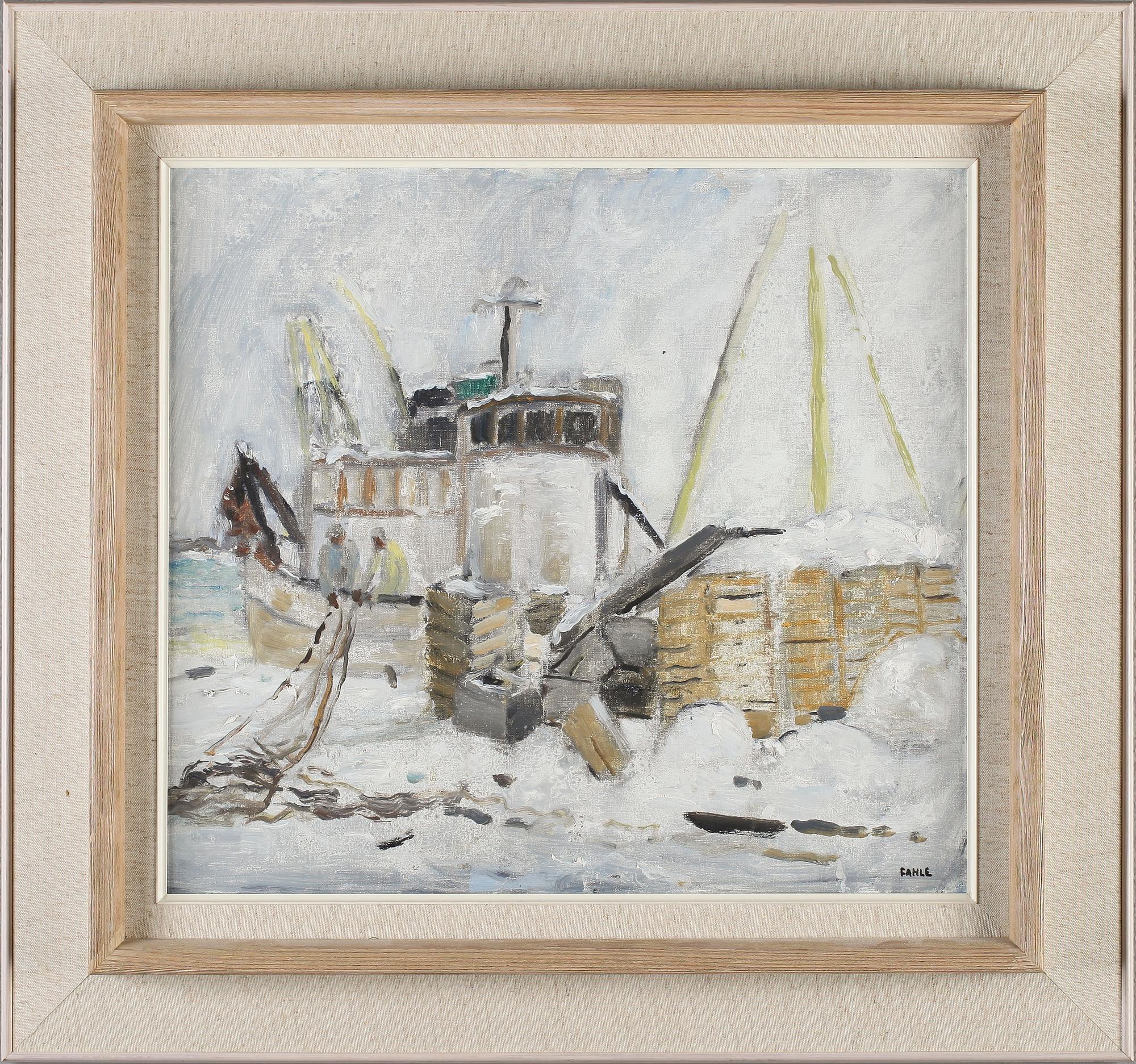 GUSTAF ADOLF FAHLE, olja på duk, signerad.