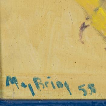 MAJ BRING, oil on panel, signed Maj Bring and dated -58.