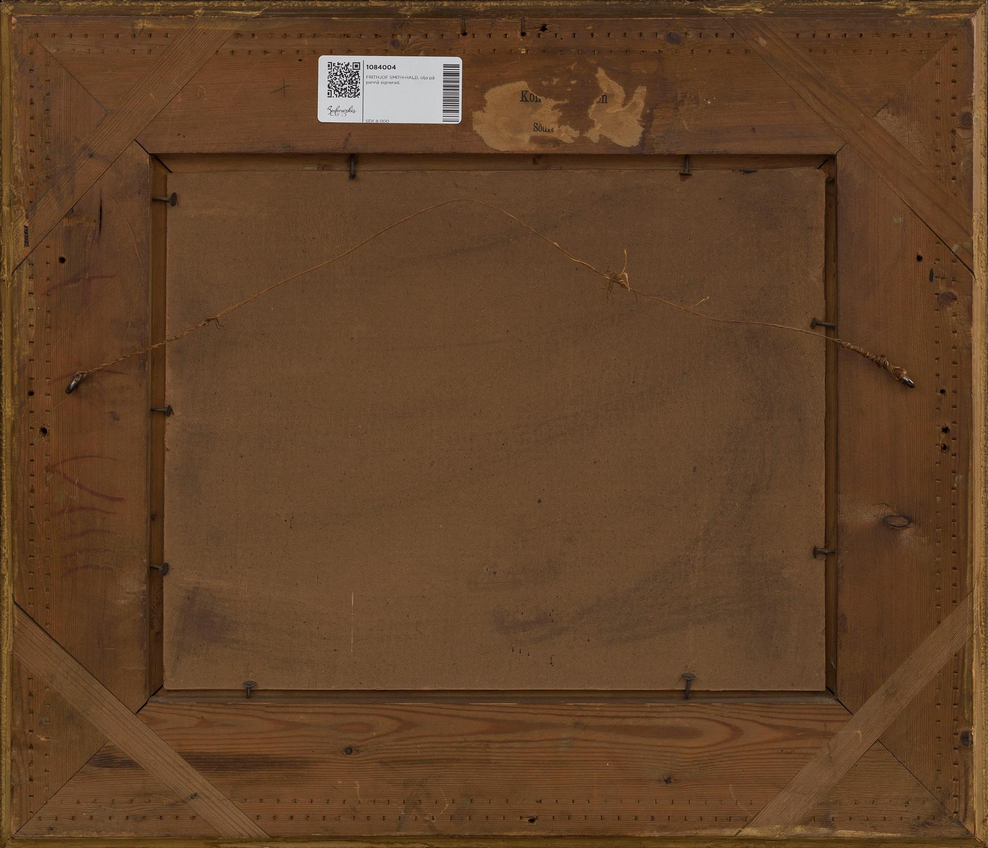 FRITHJOF SMITH-HALD, oil on panel signed.