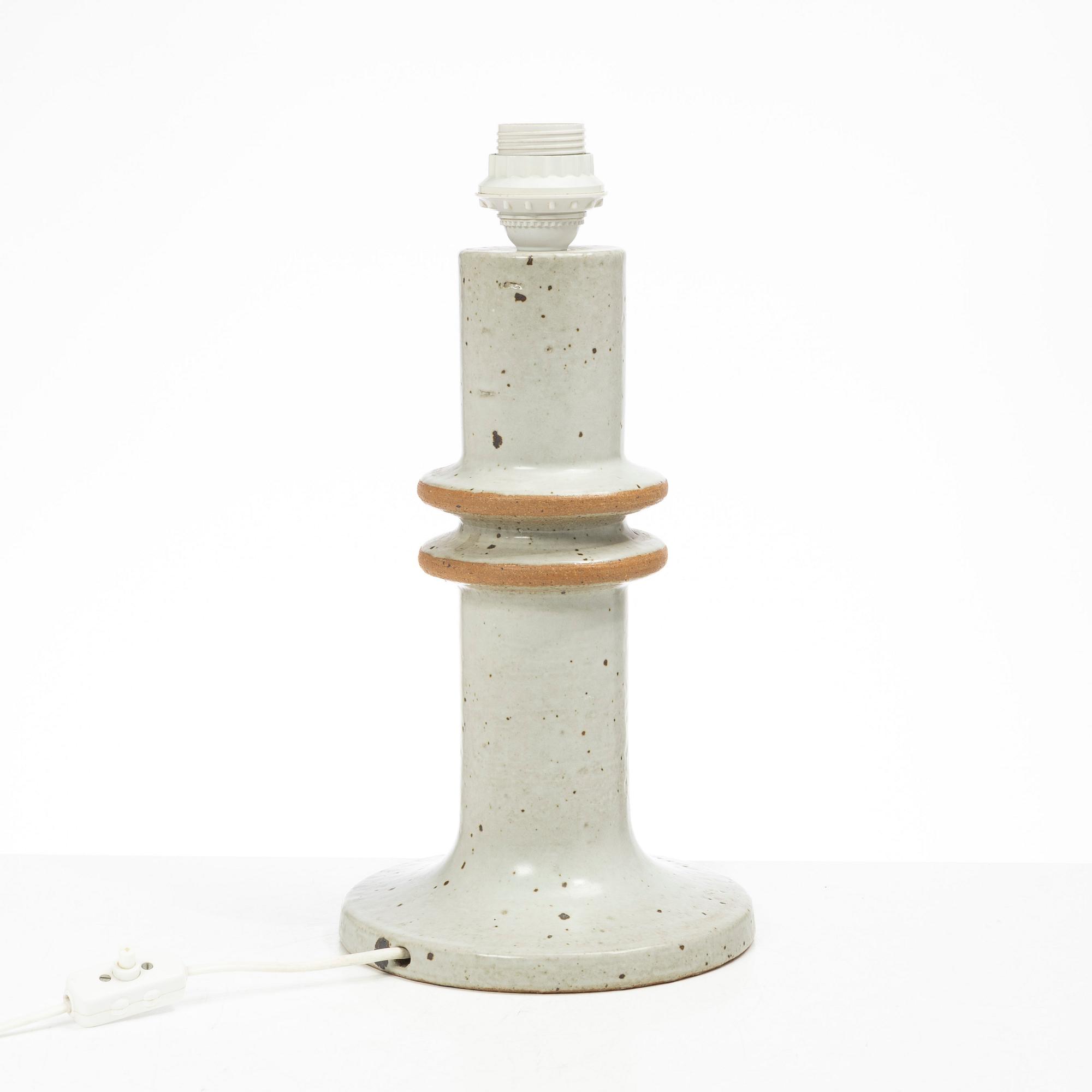 Lisa Larson, a stoneware table lamp, Gustavsbergs Studio, Sweden, probably 1960's/70's.