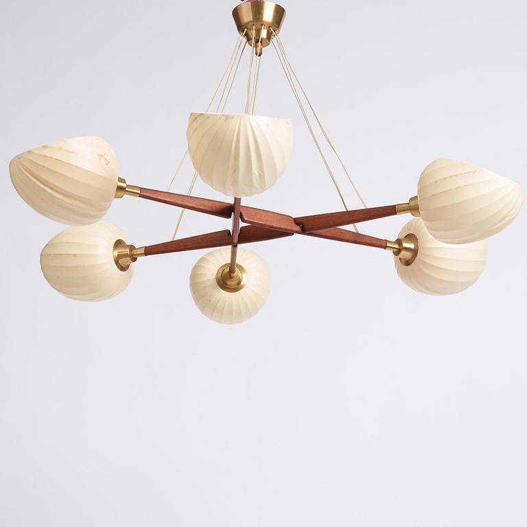 Hans Bergström, a ceiling lamp, ateljé Lyktan, Sweden 1950s.