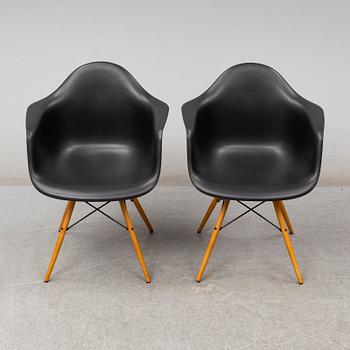 CHARLES & RAY EAMES, a pair of 'DAW' armchairs, Vitra, 2017.