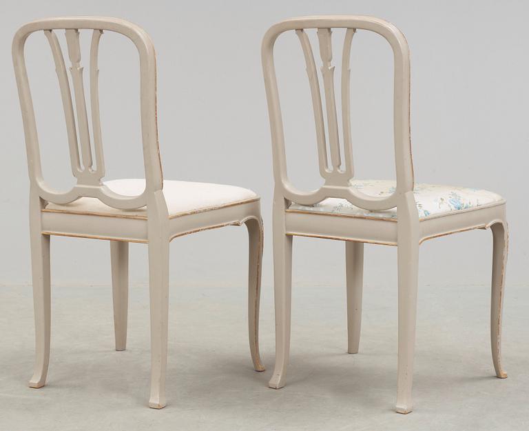 Axel Einar Hjorth, A pair of Axel Einar Hjorth Swedish Grace chairs 'Du Barry', Nordiska Kompaniet, 1929.