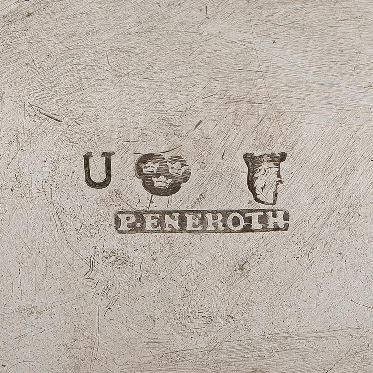 Petter Eneroth, bägare, silver, Stockholm 1778.