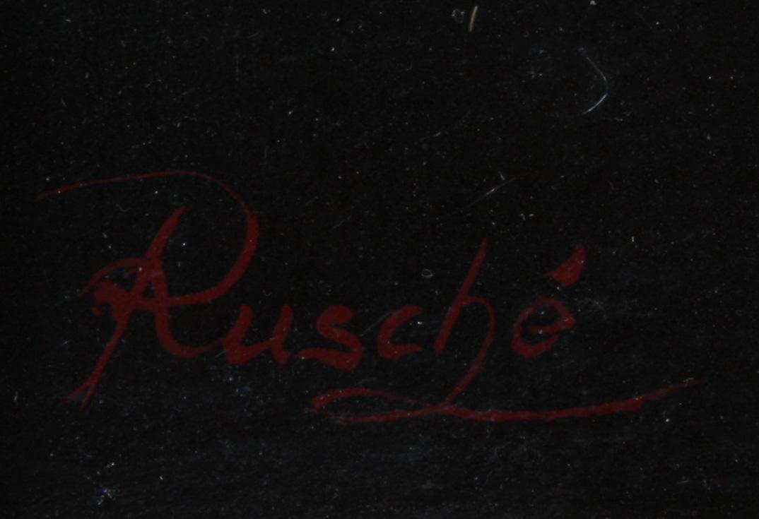 MORITZ RUSCHÉ, olja på duk, sign.