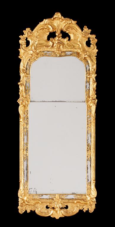 A Swedish Rococo 18th century mirror.