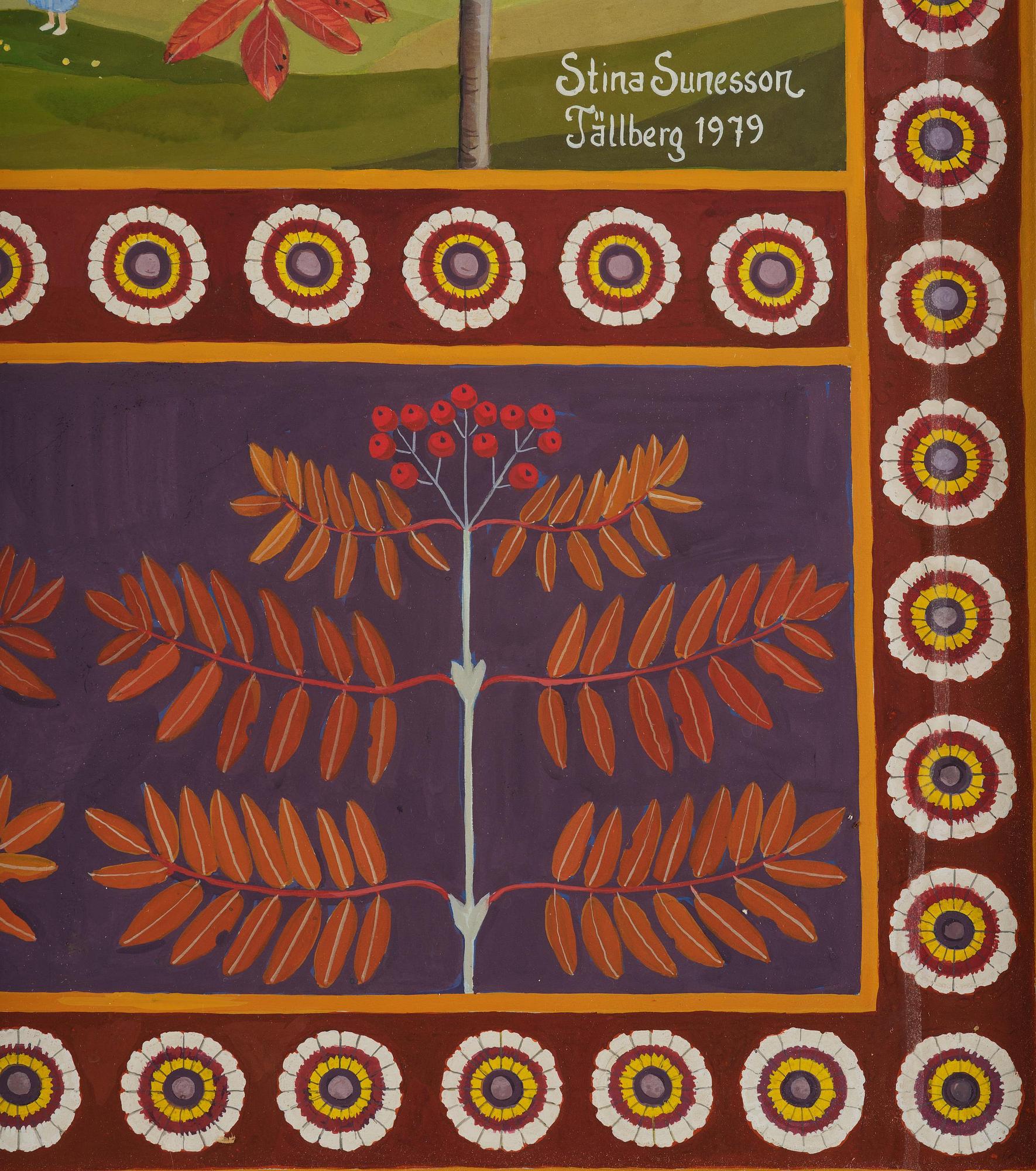 Stina Sunesson, "Jag målar rönnbär" (I paint rowan berries).