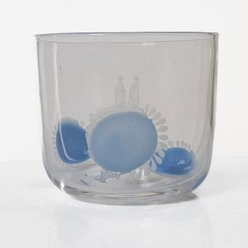 Ingeborg Lundin, a glass bowl, Orrefors, Sweden.