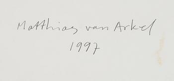 Matthias van Arkel, oil on canvas/panel, signed and dated 1997 verso.