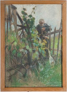 ALF WALLANDER, pastel on paper, indistinctly signed a Wallander and dated -89.