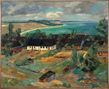 Albert Krüger, "Vitemölla Fishing Village".