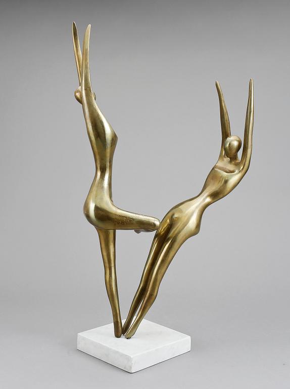 JAN NALIWAJKO, skulptur, brons, signerad och daterad 1984.