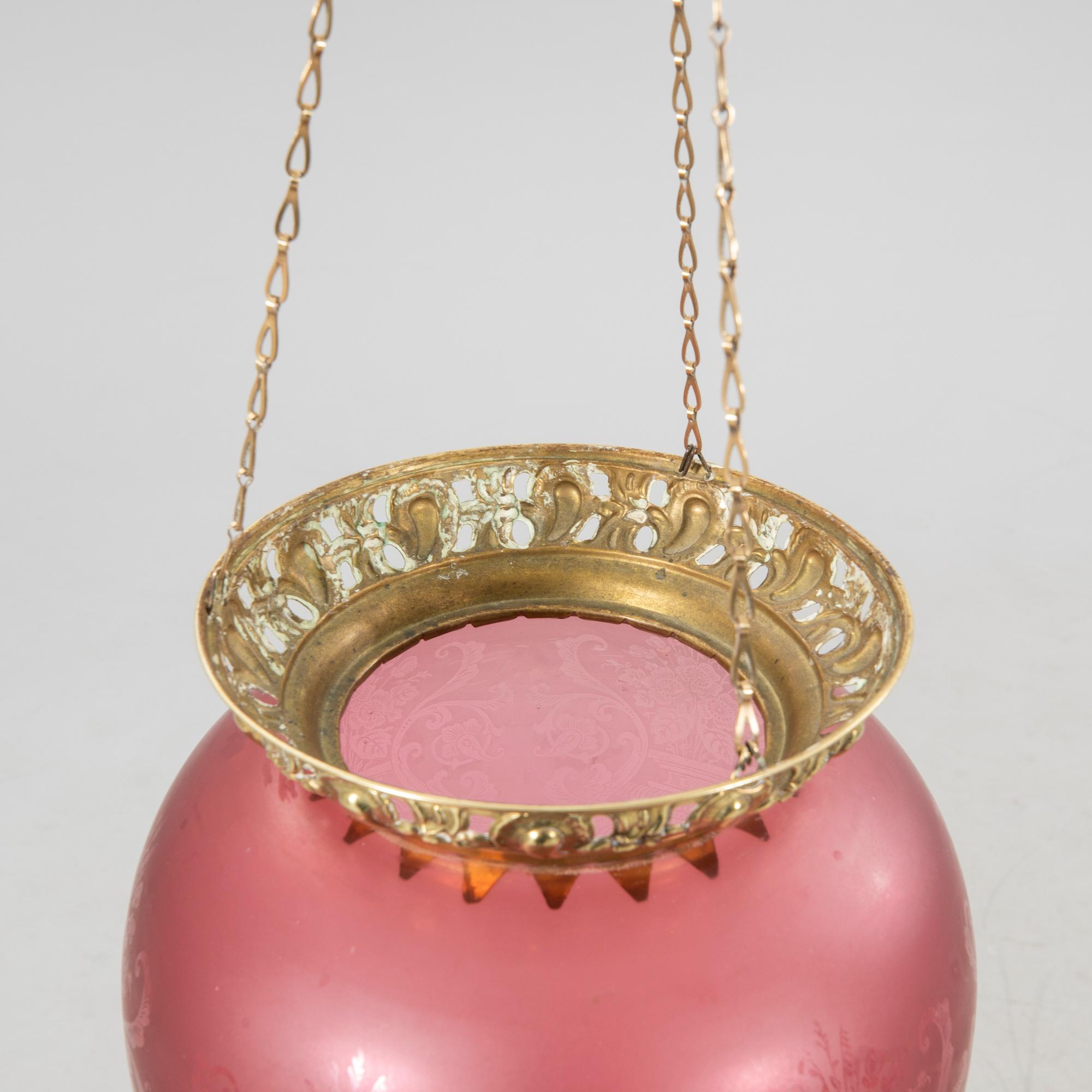 Hanging lamp 20th century.