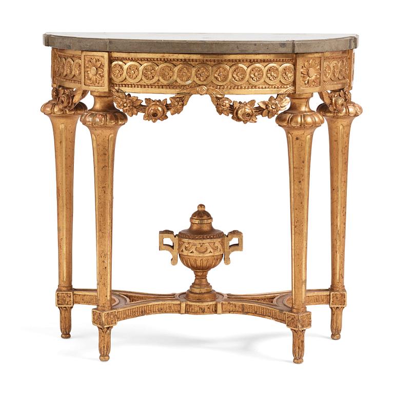 Konsolbord, Stockholmsarbete 1700-talets senare del, Gustavianskt.