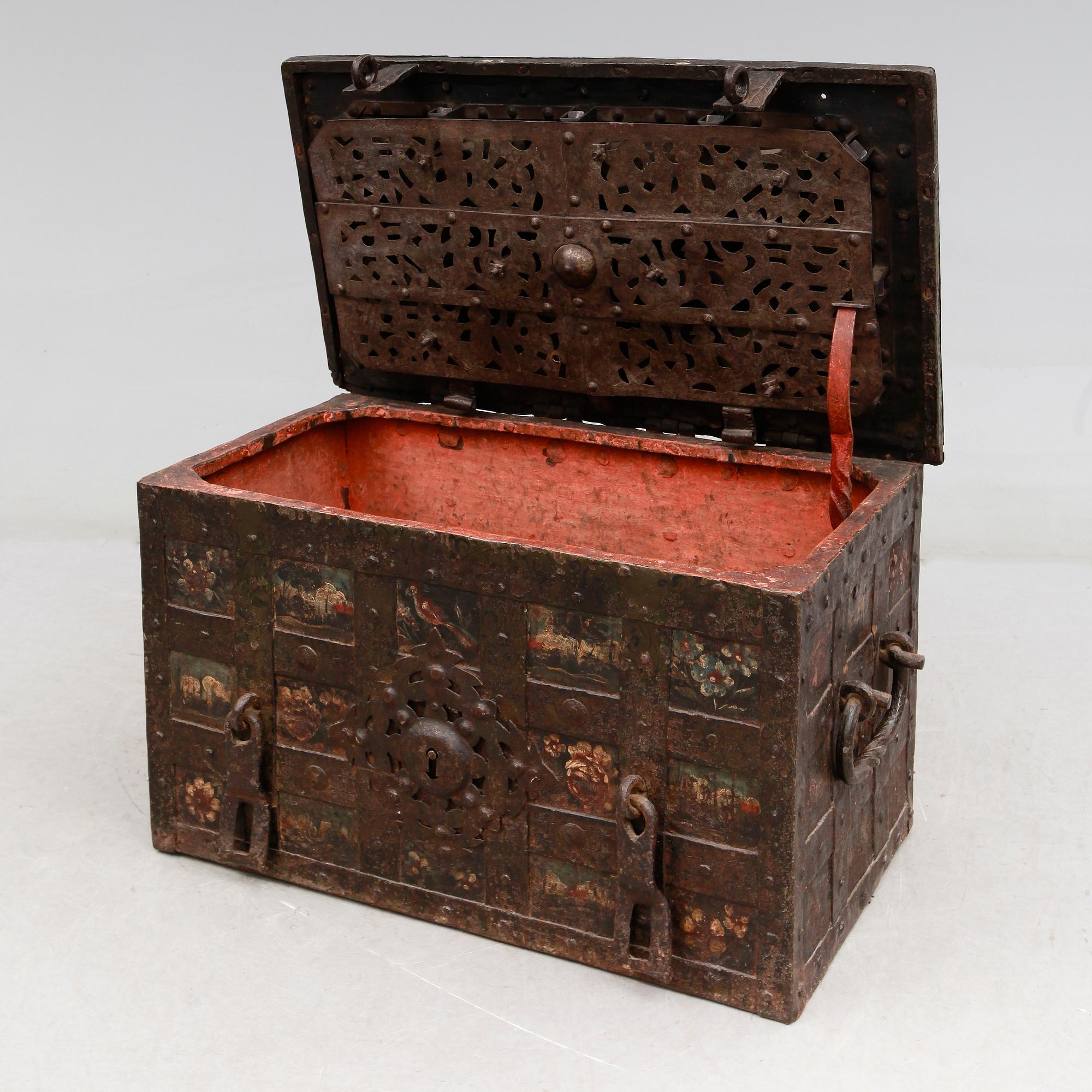 KISTA, järn, barock, 1600-tal.