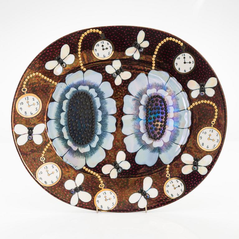 Birger Kaipiainen, A 'Duetto' Ceramic plate by Birger Kaipiainen for Arabia Art in 1983, signed and numbered 136/300.