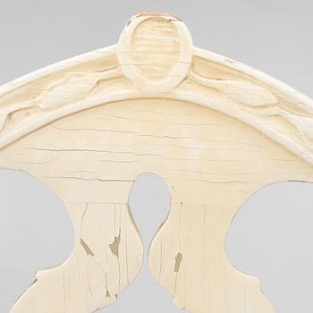 Three Gustavian chairs, late 18th Century.