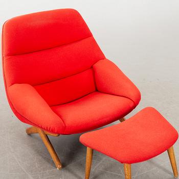 ILUM WIKKELSÖ - EASY CHAIR and STOL, ML-91, 1950'-60 for A Mikael Laursen & Søn, Århus.