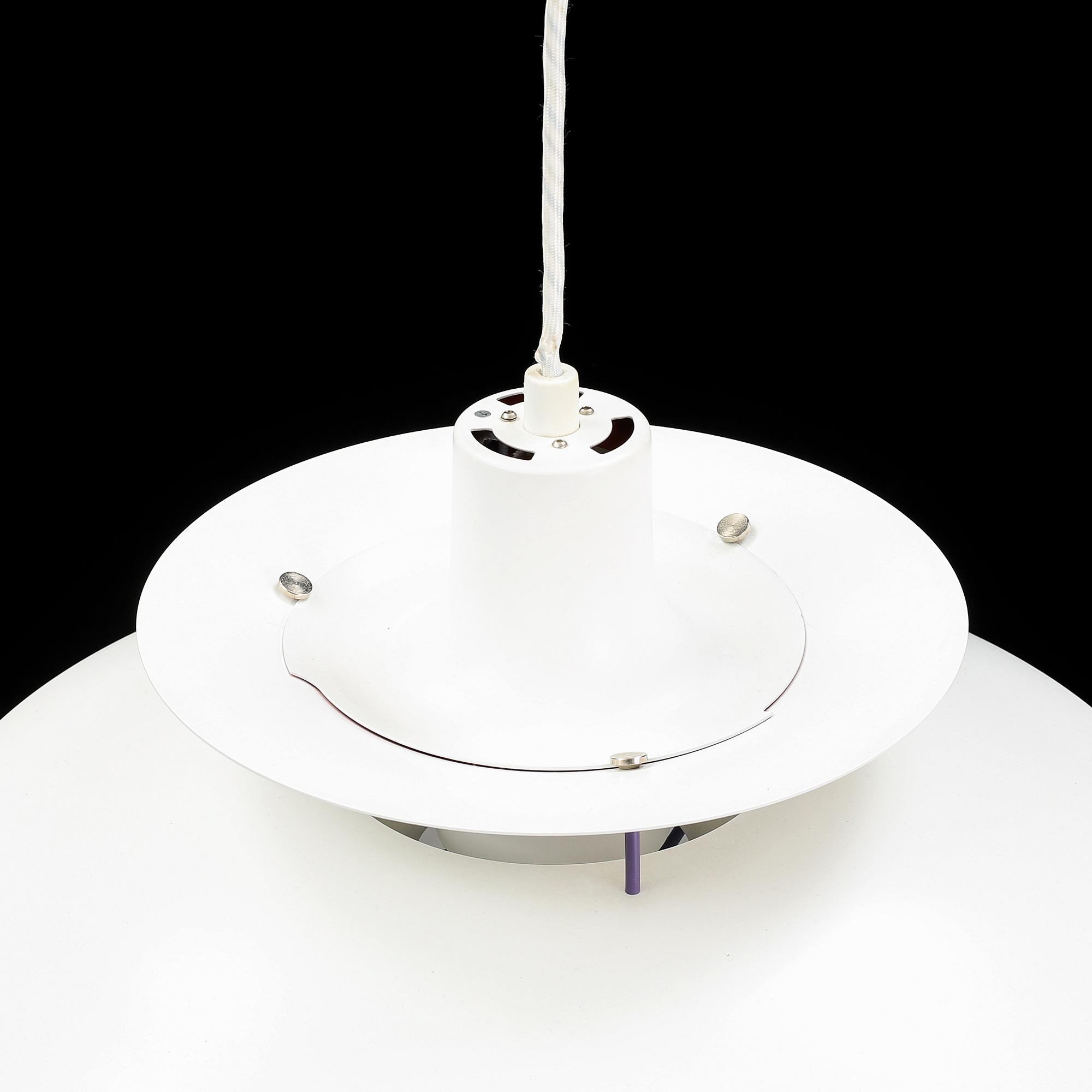 Poul Henningsen, a model 'PH 5' ceiling light for Louis Poulsen, Denmark.
